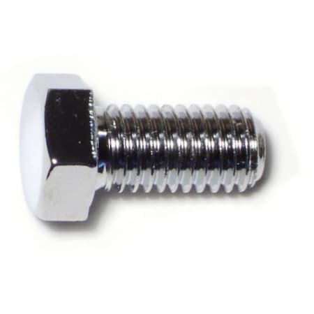 Midwest Fastener Grade 5, 1/2"-13 Hex Head Cap Screw, Chrome Plated Steel, 1 in L, 5 PK 75342